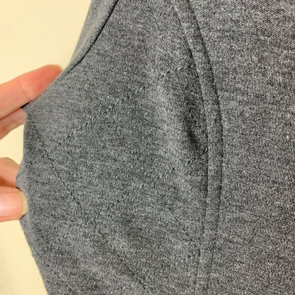 LOLE Womens L Knit Blazer Jacket 3 Button Gray Pockets Cozy Work Office Stretch - Picture 6 of 14